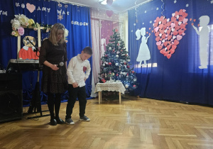 Dzień Babci i Dziadka - występ Wojtka