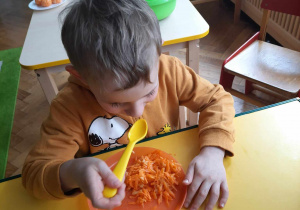 Dzień Marchewki w grupie Zajączków